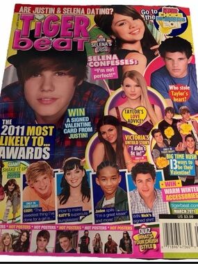 Tiger Beat Magazine March 2011 Justin Bieber
